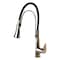 Alfi Brand Brushed Nickel Kitchen Faucet with Black Rubber Stem ABKF3001-BN - alternate 9